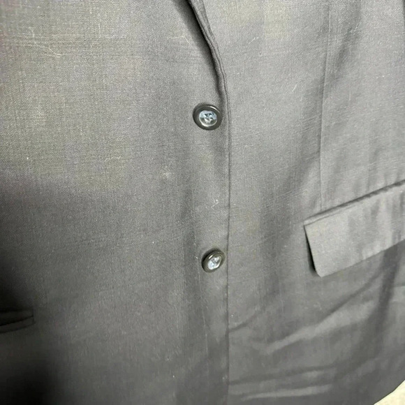 Montefino Uomo Super 120’s Cloth Men’s Navy Charles  100% Merino Wool Blazer 48R - Picture 11 of 12